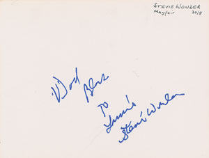 Lot #624 Stevie Wonder - Image 1
