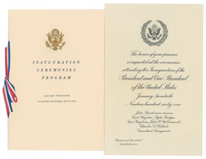 Lot #71 John F. Kennedy Inauguration Package