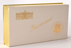 Lot #28 John F. Kennedy White House VIP Gift Soap Set of (3) Large Bars - Image 1