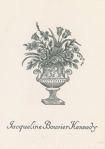 Lot #73 Jacqueline Kennedy Personal Bookplate - Image 1