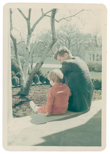 Lot #69 John F. Kennedy and Son Original Photograph by Cecil Stoughton - Image 1