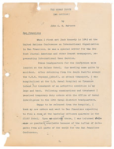 Lot #48 John F. Kennedy: John G. W. Mahanna Manuscript - Image 4