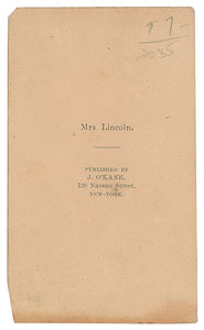 Lot #150 Mary Todd Lincoln - Image 2