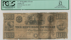 Lot #331  Texas: Currency - Image 1