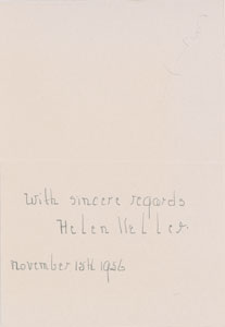 Lot #276 Helen Keller - Image 1