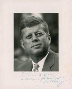 Lot #26 John F. Kennedy Signed Photograph - Image 1