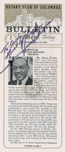 Lot #750 Jesse Owens - Image 1