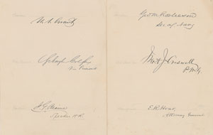 Lot #107 U. S. Grant and Cabinet