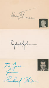 Lot #183  Truman, Johnson, and Nixon
