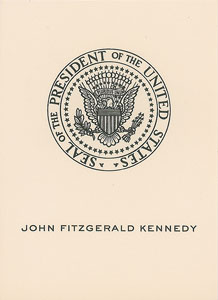 Lot #74 John F. Kennedy Personal Bookplate - Image 1