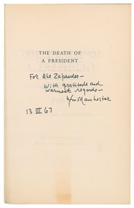 Lot #38 John F. Kennedy: Abe Zapruder Personally Owned Book - Image 1