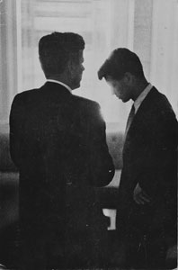 Lot #53 John and Robert Kennedy Original Oversized Photograph by Jacques Lowe - Image 1