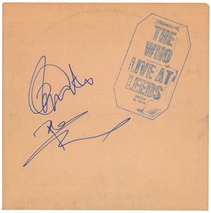 Lot #6195 The Who: Daltrey and Townshend Signed