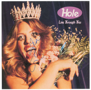 Lot #6381 Courtney Love Signed Album Flat - Image 1