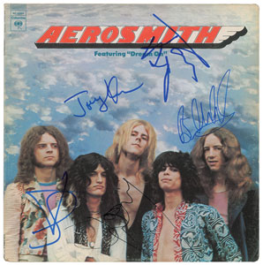 Lot #6009  Aerosmith Signed Album