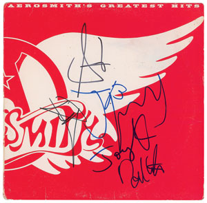 Lot #6010  Aerosmith Signed Album - Image 1