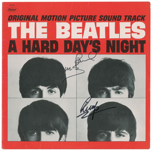 Lot #6149  Beatles: McCartney and Starr Signed