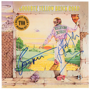 Lot #6259 Elton John and Bernie Taupin Signed