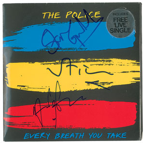 Lot #6281 The Police Signed 45 RPM Record - Image 1