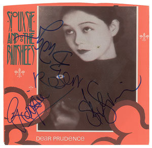 Lot #6361  Siouxsie and the Banshees Signed 45 RPM