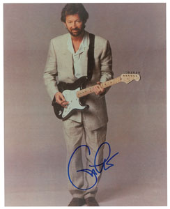 Lot #6225 Eric Clapton Signed Photograph