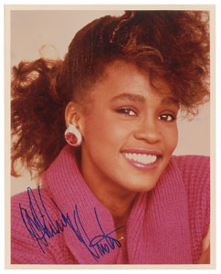 Lot #6338 Whitney Houston Signed Photograph