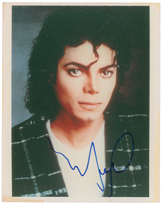 Lot #6342 Michael Jackson Signed Photograph
