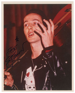 Lot #6228 The Clash: Joe Strummer Signed