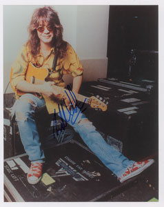 Lot #6041 Eddie Van Halen Signed Photograph - Image 1