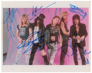 Lot #6018  Guns N' Roses Signed Photograph - Image 1