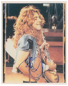 Lot #6031  Led Zeppelin: Robert Plant Signed