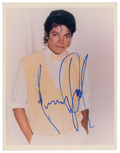 Lot #6341 Michael Jackson Signed Photograph