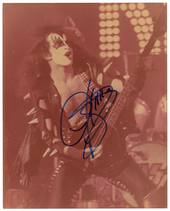 Lot #6026  KISS: Gene Simmons Group of (3) Signed Photographs - Image 2