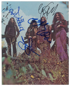Lot #6016  Black Sabbath Signed Photograph