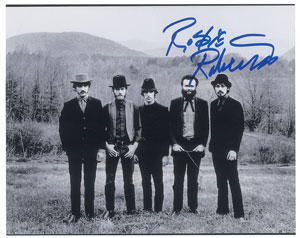 Lot #6207 The Band: Robbie Robertson Pair of Signed Photographs - Image 2