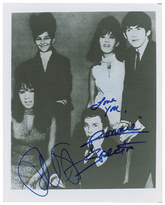 Lot #6192 Phil and Ronnie Spector Signed Photograph - Image 1