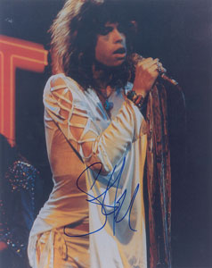 Lot #6014  Aerosmith: Steven Tyler Signed Photograph - Image 1