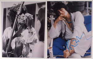 Lot #6007  Rolling Stones: Keith Richards and Ronnie Wood Signed Photographs - Image 1