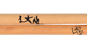Lot #6003  Rolling Stones: Charlie Watts Signed Drum Stick - Image 2