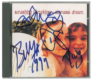 Lot #6397  Smashing Pumpkins Signed CD - Image 1
