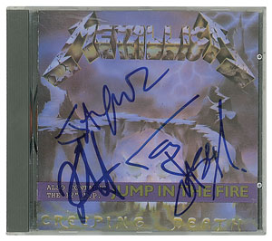 Lot #6351  Metallica Signed CD