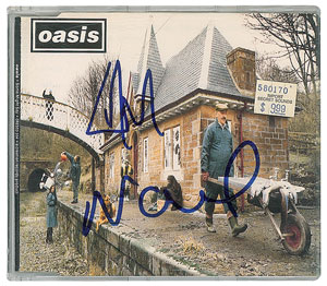 Lot #6388  Oasis: Noel and Liam Gallagher Signed CD - Image 1
