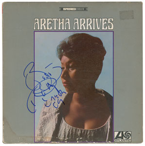 Lot #6418 Aretha Franklin Signed Album - Image 1