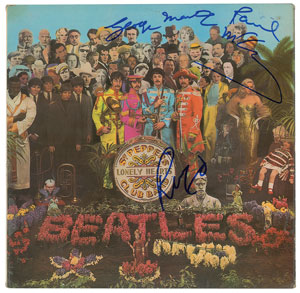 Lot #6152  Beatles: McCartney, Starr, and Martin Signed Album - Image 1