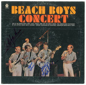Lot #6147 The Beach Boys: Brian Wilson and Mike Love Signed Album - Image 1