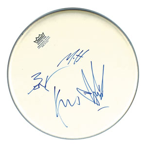 Lot #6400  Soundgarden Signed Drum Head