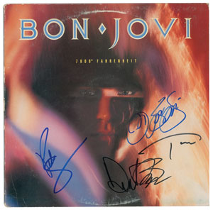 Lot #6323  Bon Jovi Signed Album