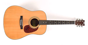 Lot #6050 Joan Baez Signed Guitar - Image 1