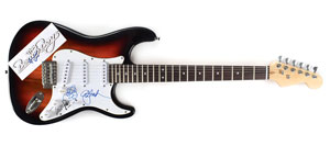 Lot #6052  Beach Boys Signed Guitar - Image 1