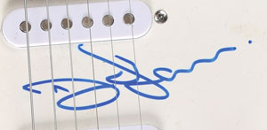 Lot #6055  Black Sabbath: Osbourne and Iommi Signed Guitar - Image 2